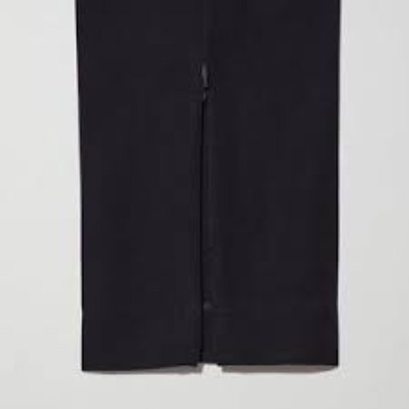 Jil Sander / Uniqlo +J - Women Dark Navy Wool Split Hem Trouser Slim Pant SZ 0 - Picture 10 of 17